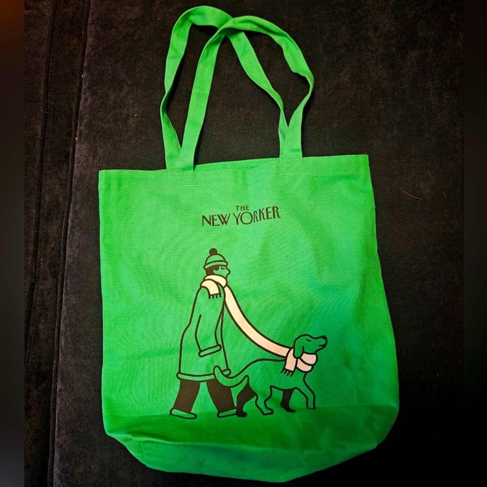 The New Yorker Kelly Green Dog Tote Bag